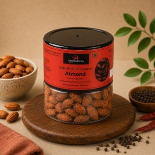 Foodnutra Premium Black Papper (Kali Mirch) Masala Coated Almond
